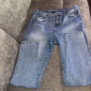 Nautica  High Rise Skinny  Jeans Blue Denim Size 16 Inseam 28” Women's